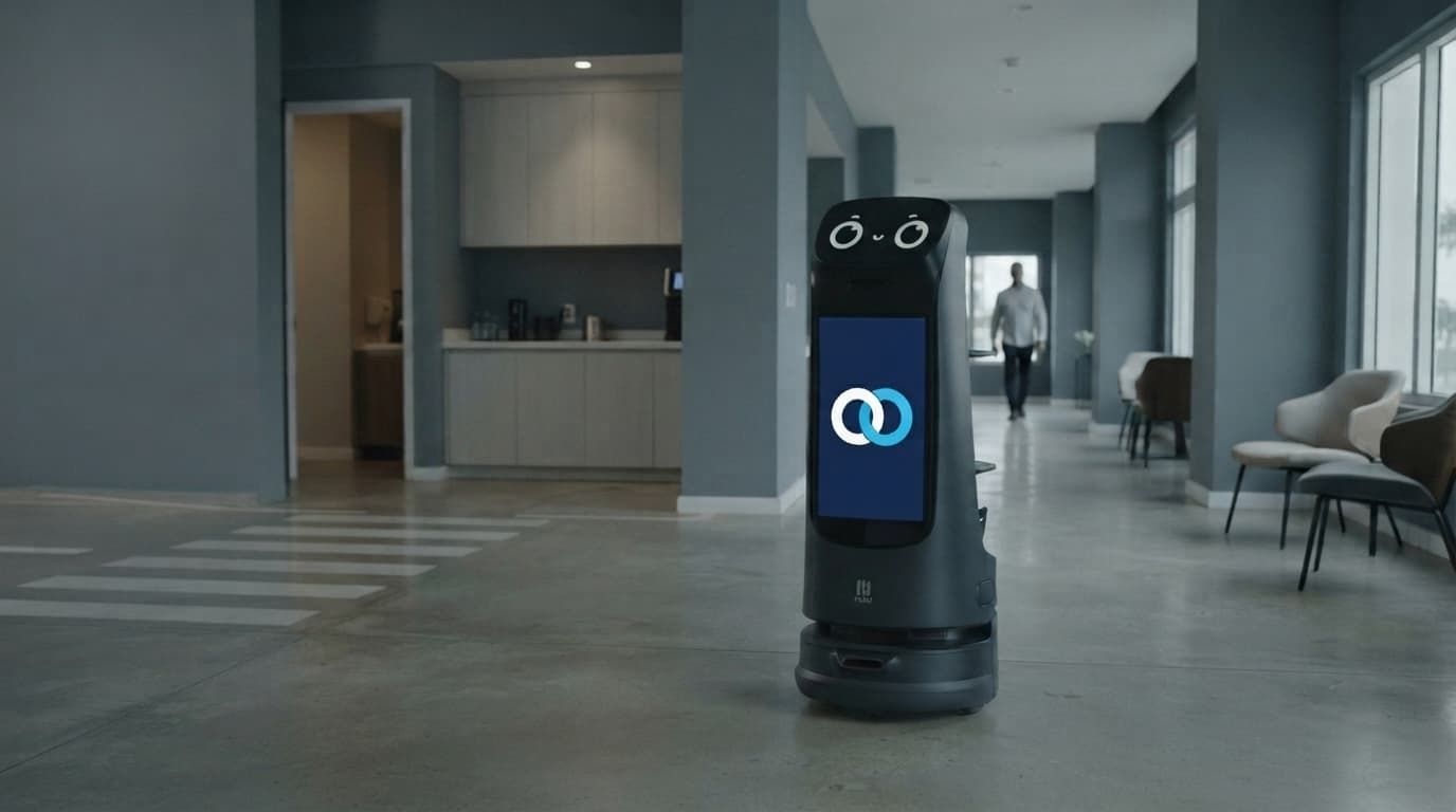 KettyBot in a commercial aisle, One Origyn documentary image